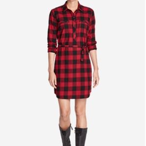 Eddie Bauer Stine's Favorite Flannel Shirt Dress